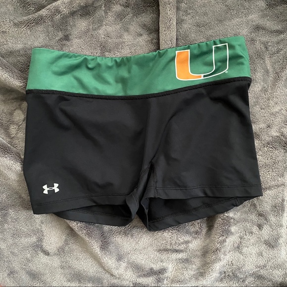 Under armor workout shorts UMiami - Picture 1 of 3